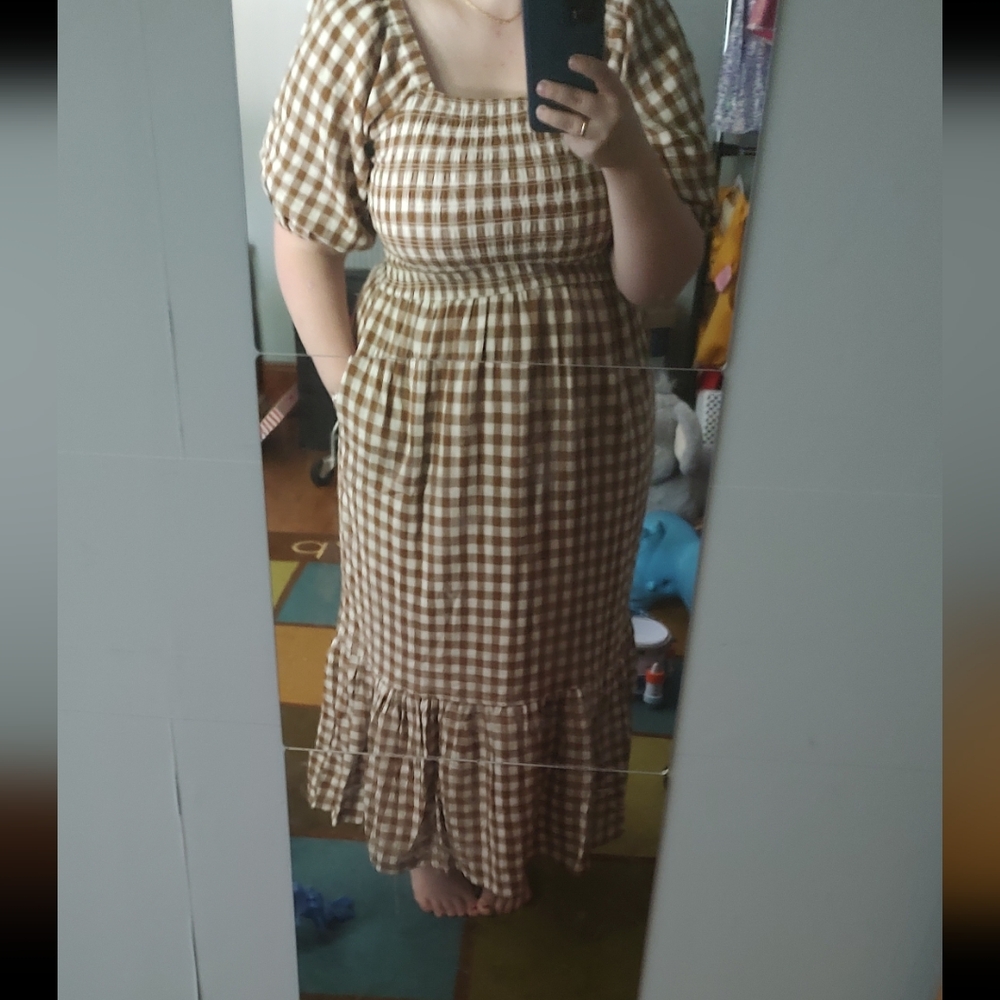 LG gingham Parker